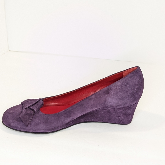 Vintage Rue du jour suede wedges - Picture 11 of 15